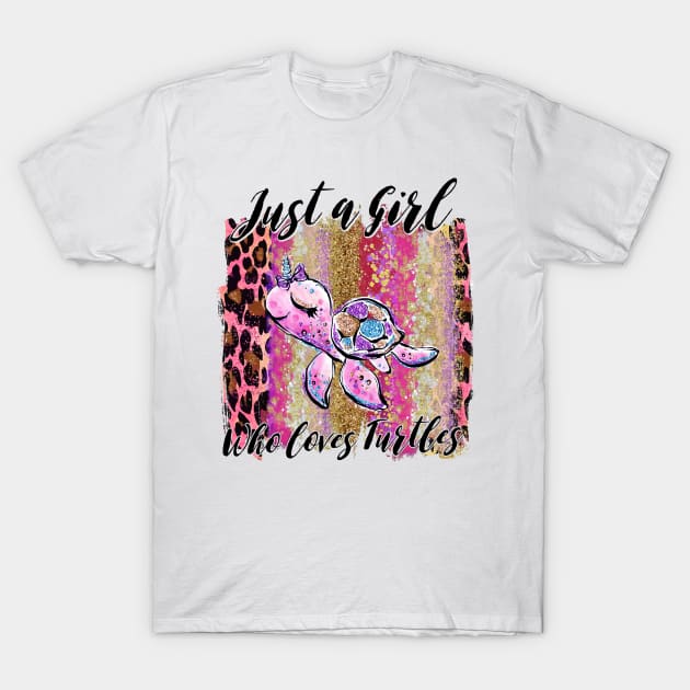 Just A Girl Who Loves Turtles Thanksgiving Gift T-Shirt by nicholsoncarson4